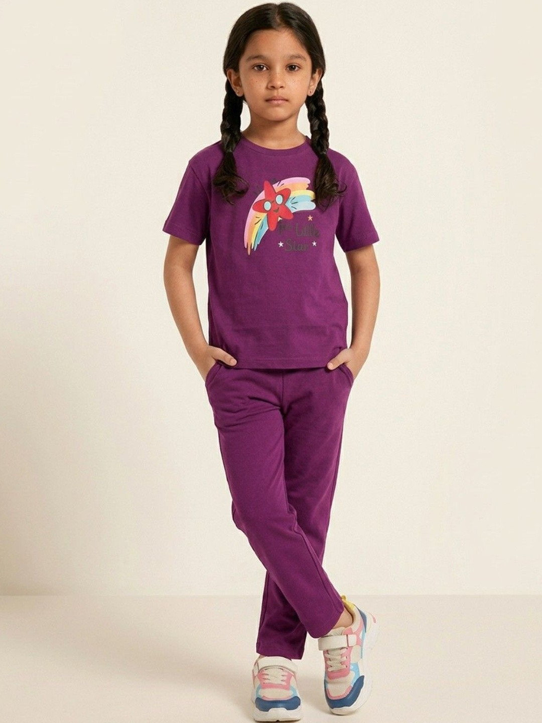 YK Cotton T-shirt with Trousers