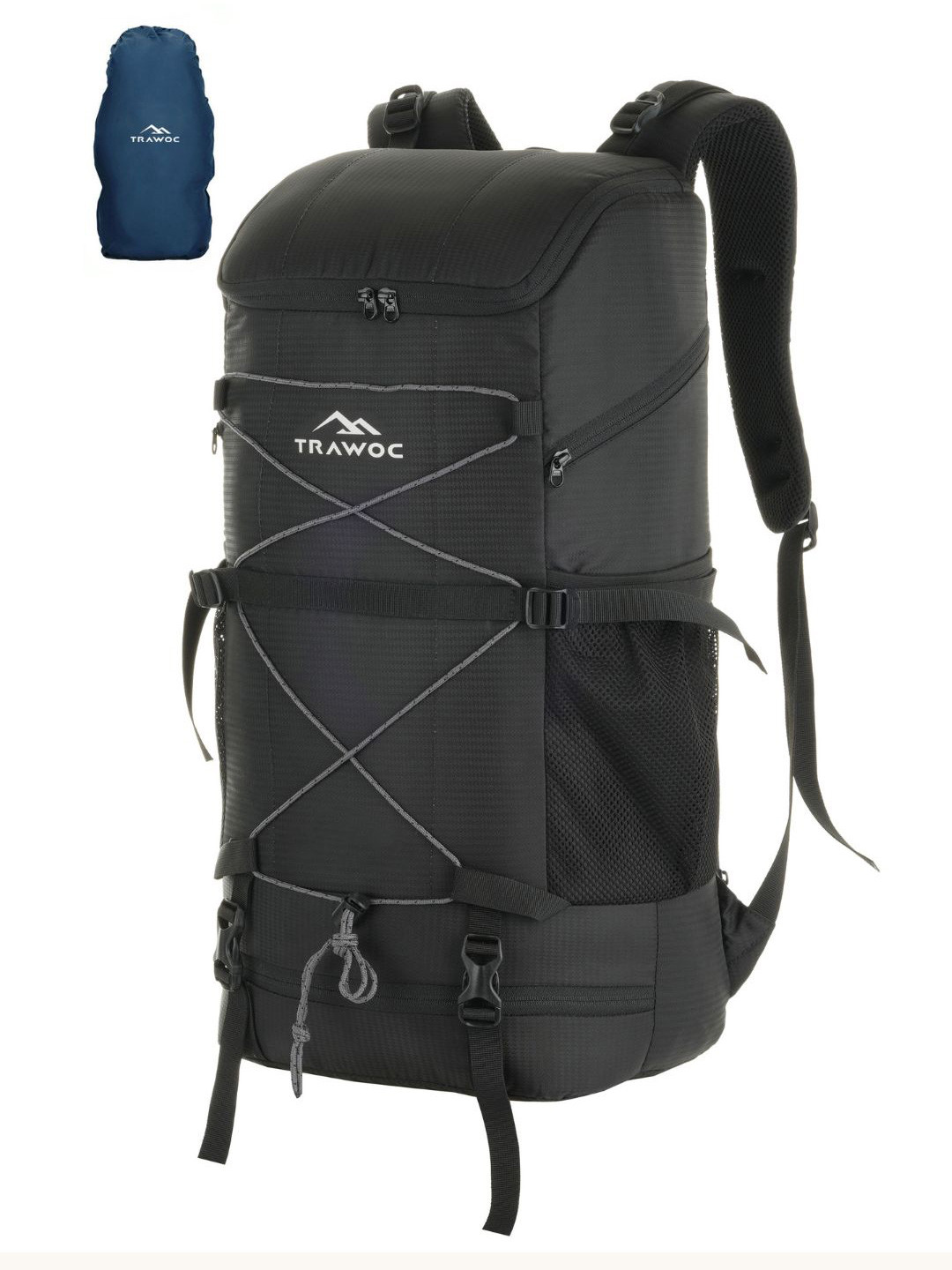 TRAWOC STEALTH 40L Solid Rucksacks with Shoe Compartment for Hiking trekking
