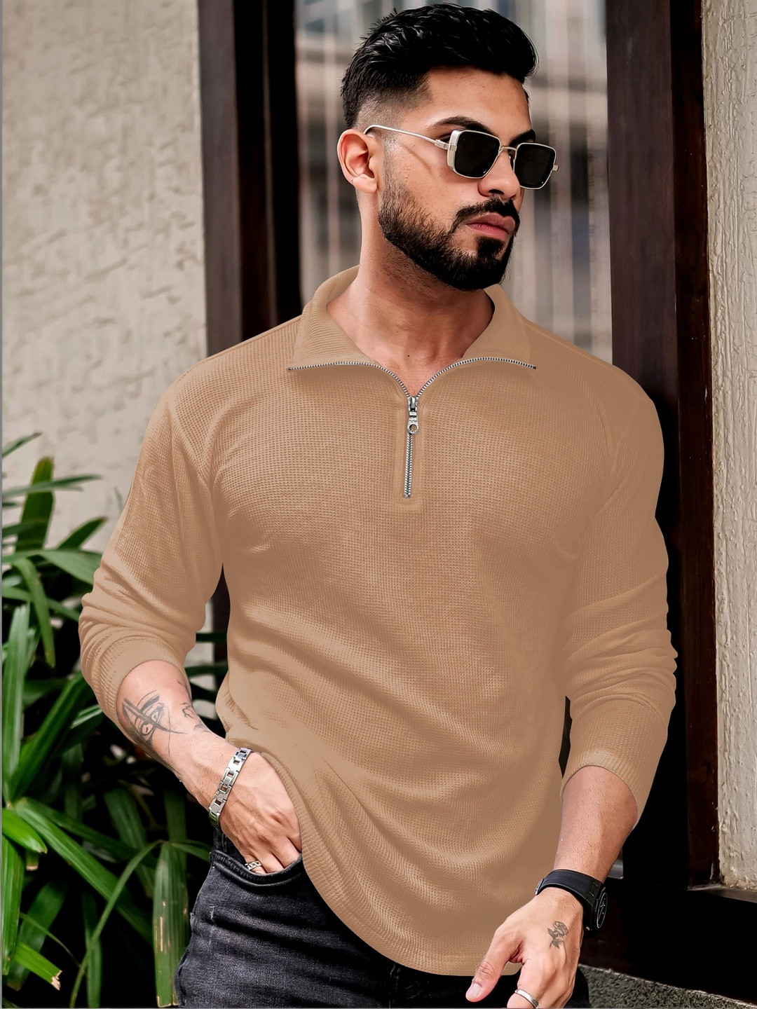 MODALEN Men Polo Collar T-shirt