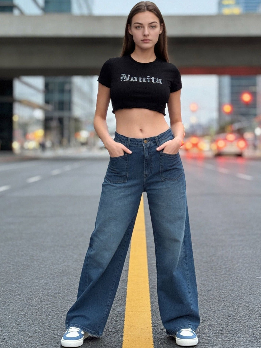 Flying Machine Women High-Rise Light Fade Stretchable Jeans