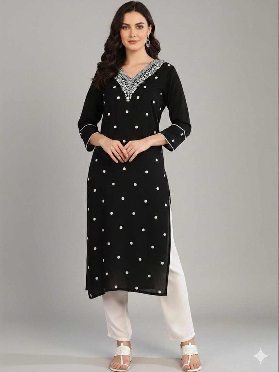 PURVIJA KURTIES Women Embroidered Kurta
