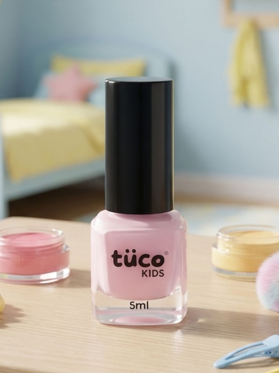 Tuco Kids Water-Based Peel-Off Nail Color - Pink - 5 ml