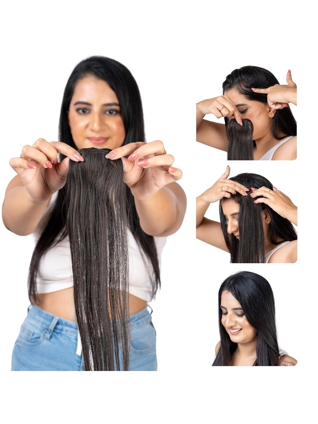 CAPILUS Clip-In Straight Locks Hair Extension - Brown -12 Inch