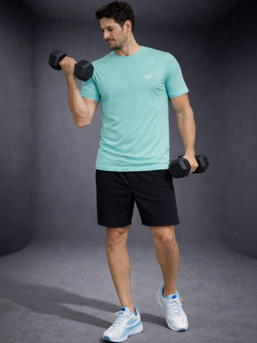 Naofit Men Antimicrobial Slim Fit T-shirt