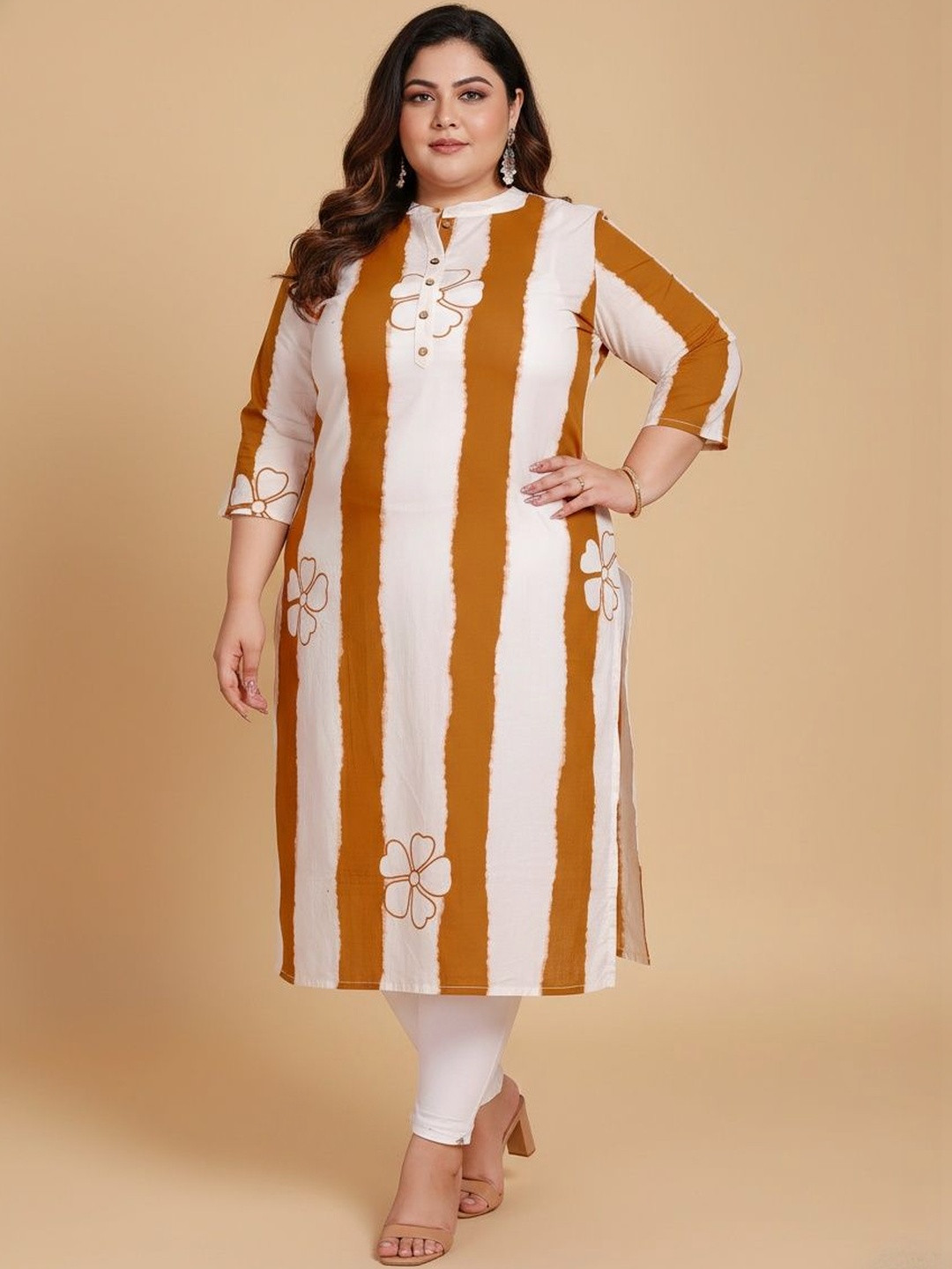 Sztori Women Floral Printed Block Print Kurta