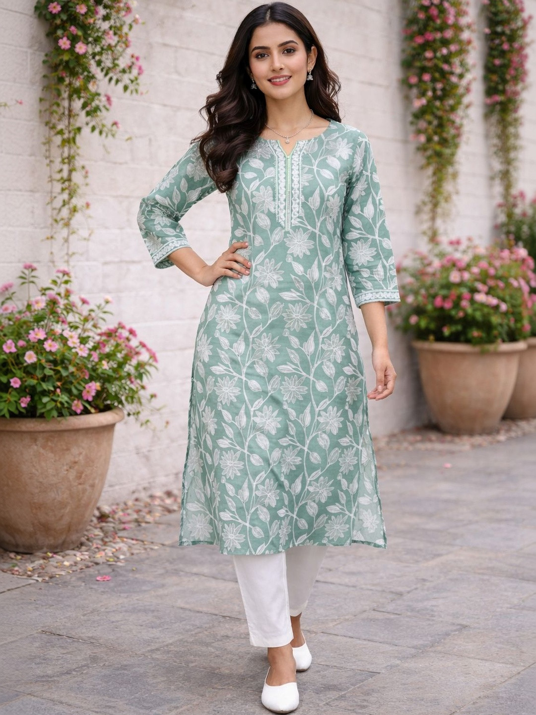 Roly Poly Women Floral Printed Floral Kurta