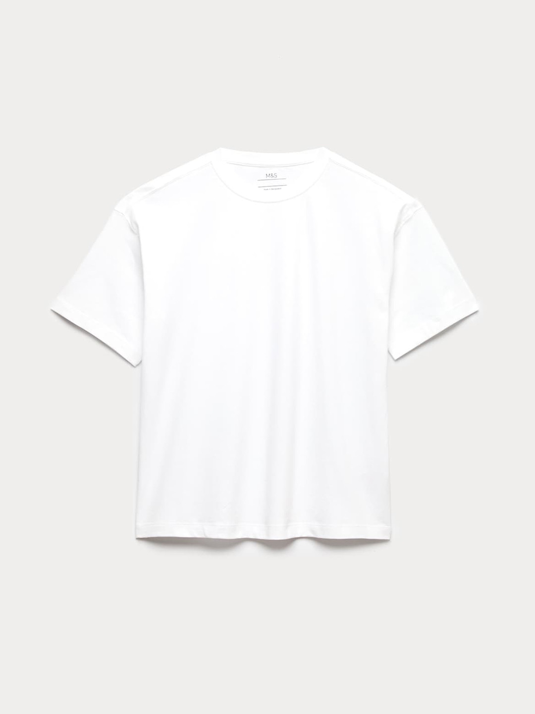 Marks & Spencer Pure Cotton Plain T-Shirt
