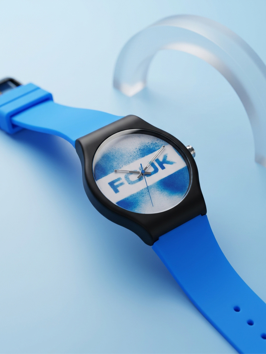 FCUK Men Blue Dial & Blue Straps Analogue Watch