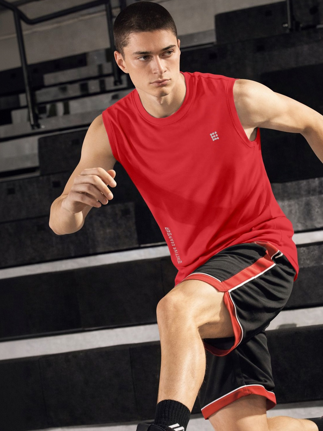 ENRIZZ Men Printed Dri-FIT T-shirt