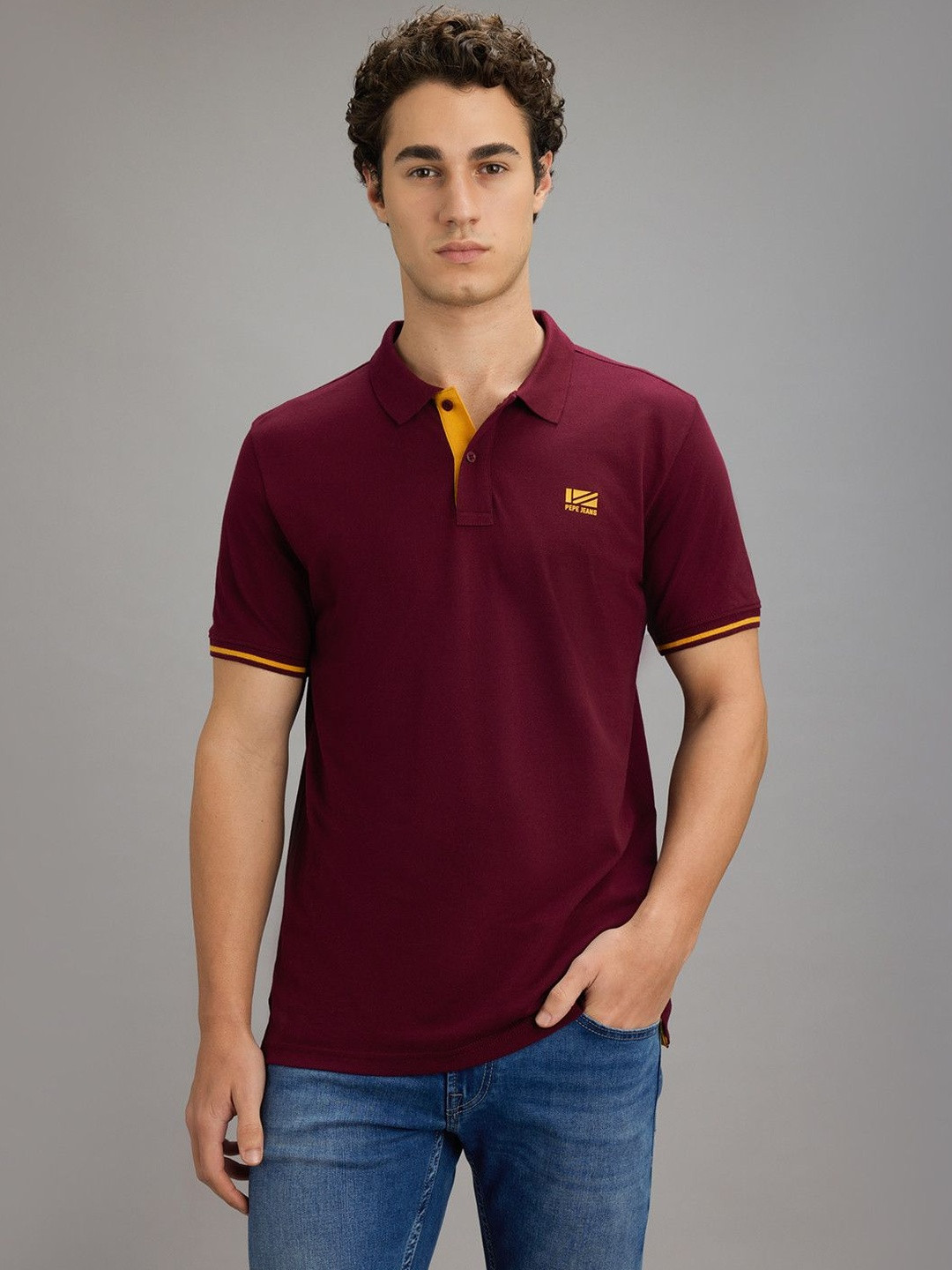 Pepe Jeans Men Polo Collar T-shirt