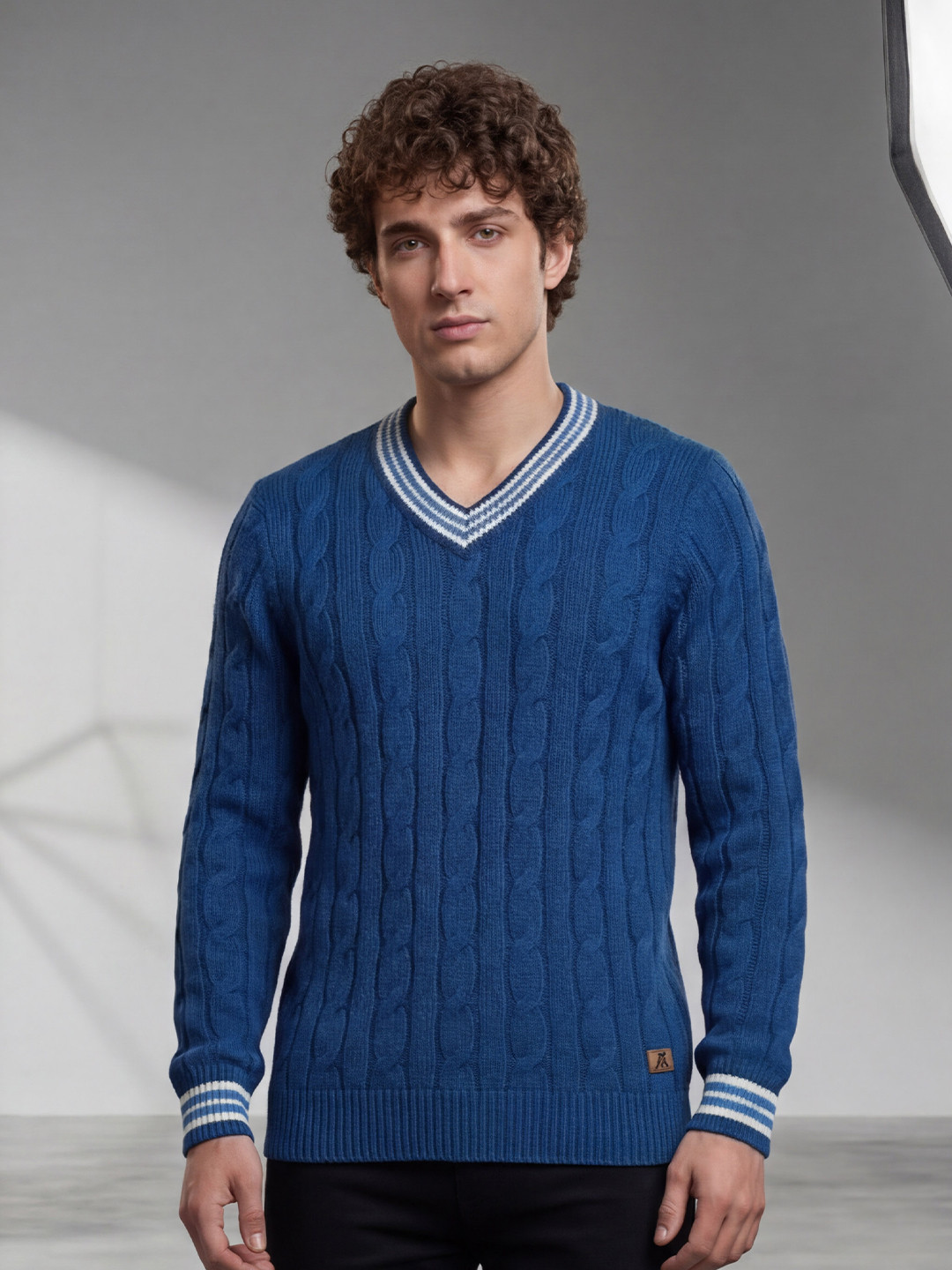 AYL Men Cable Knit Pullover