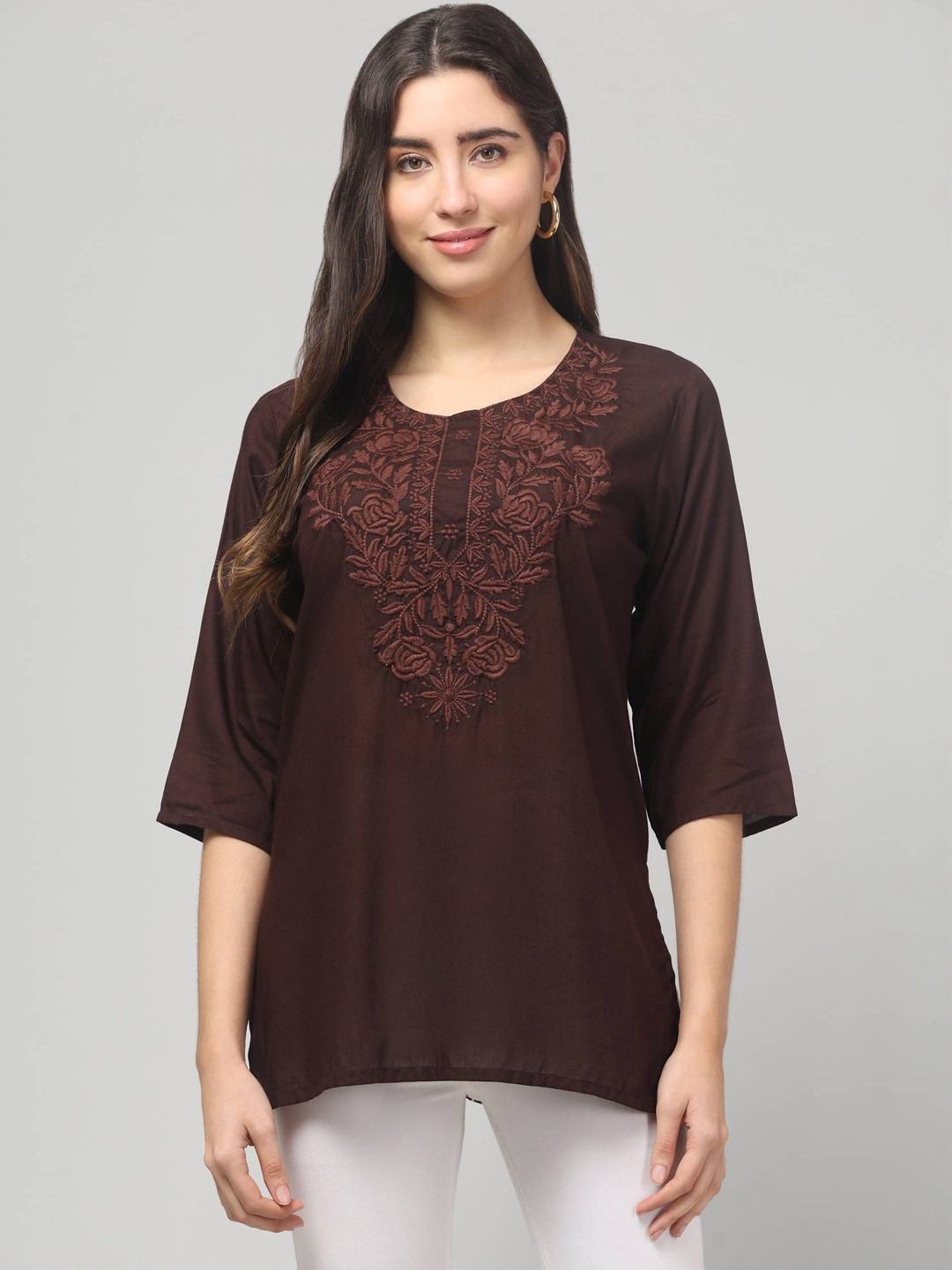 ASAD GARMENTS Embroidered Chikankari Chikankari Kurti
