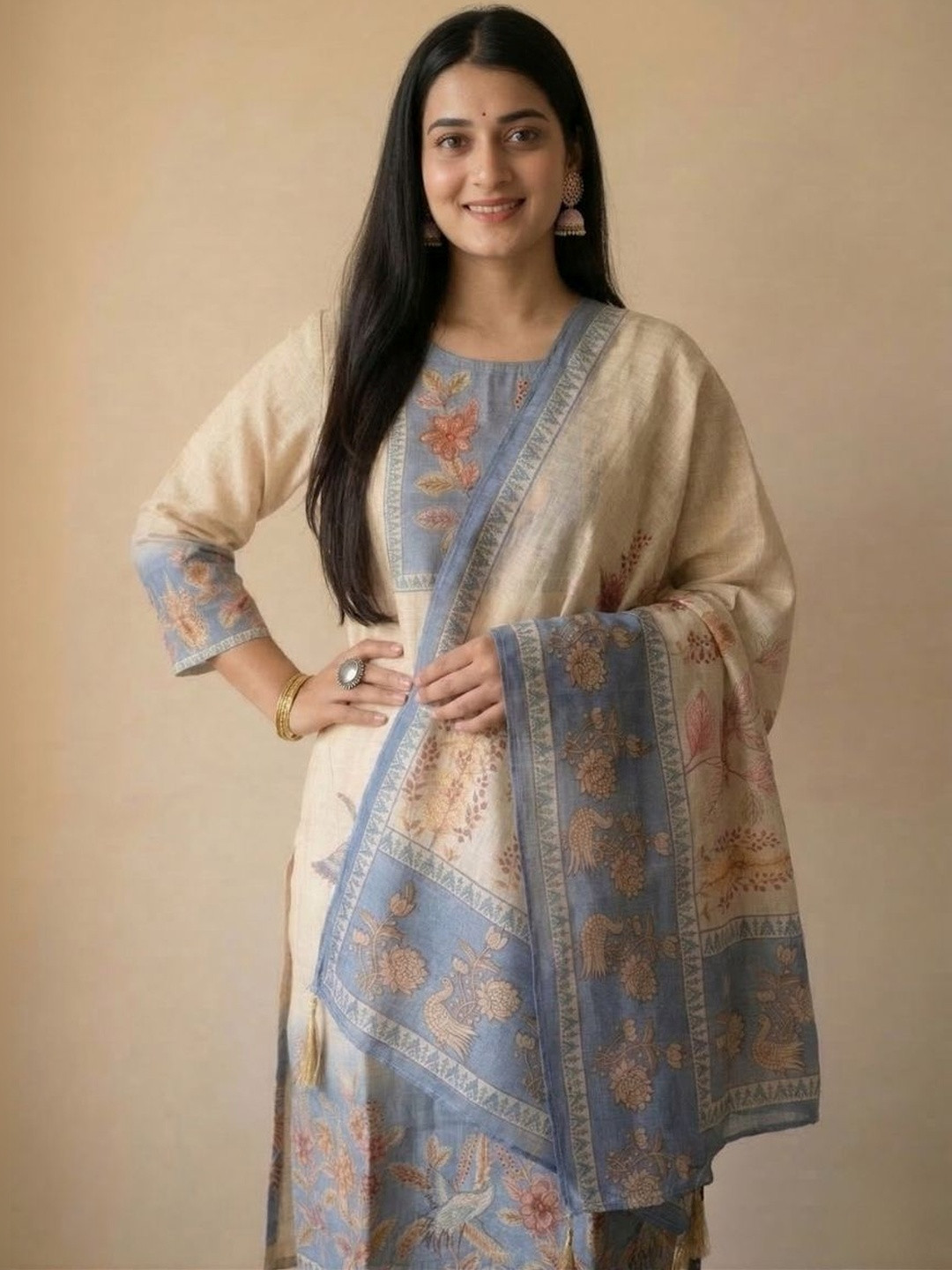 Geetha Creation Women Linen Pure Cotton