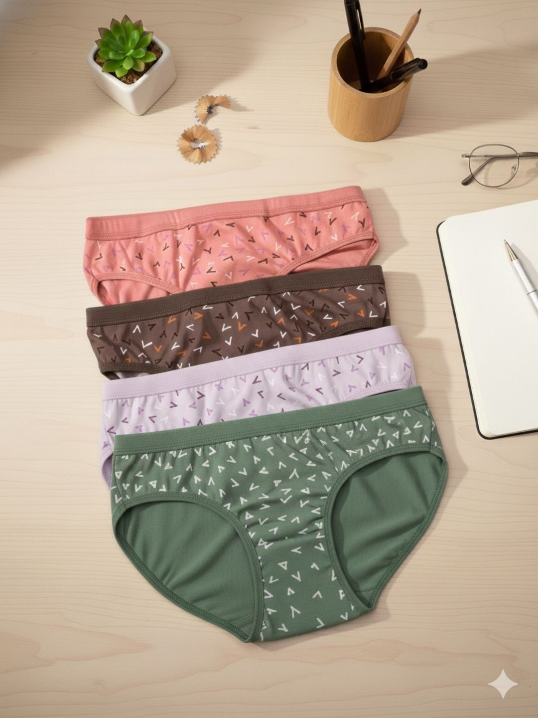 SWAPN ENTERPRISE Women Assorted Cotton Hipster Briefs
