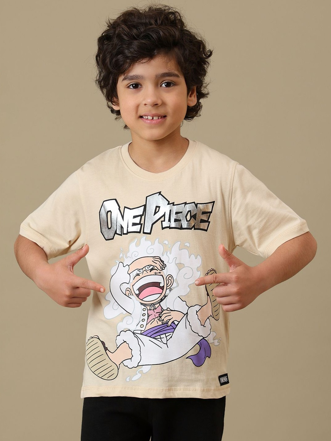 Kids Ville Boys One Piece Printed Cotton Round Neck Tshirts