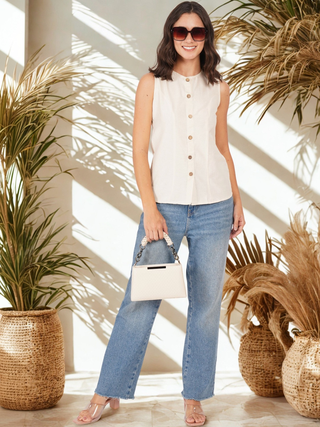 Ethic Glance Floral Cotton Top