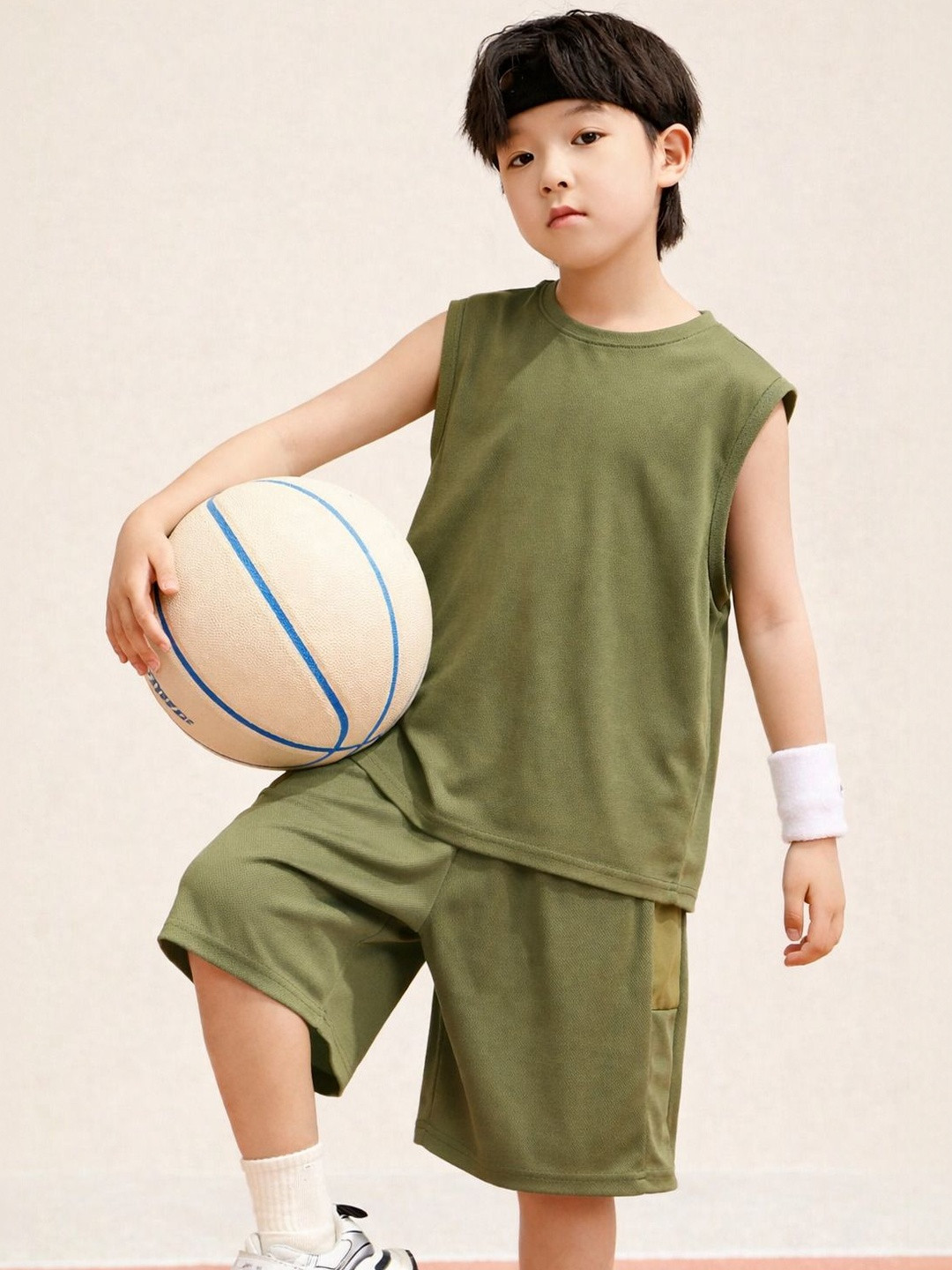 PockMAN Boys Round Neck Relaxed Fit Cotton T-shirt