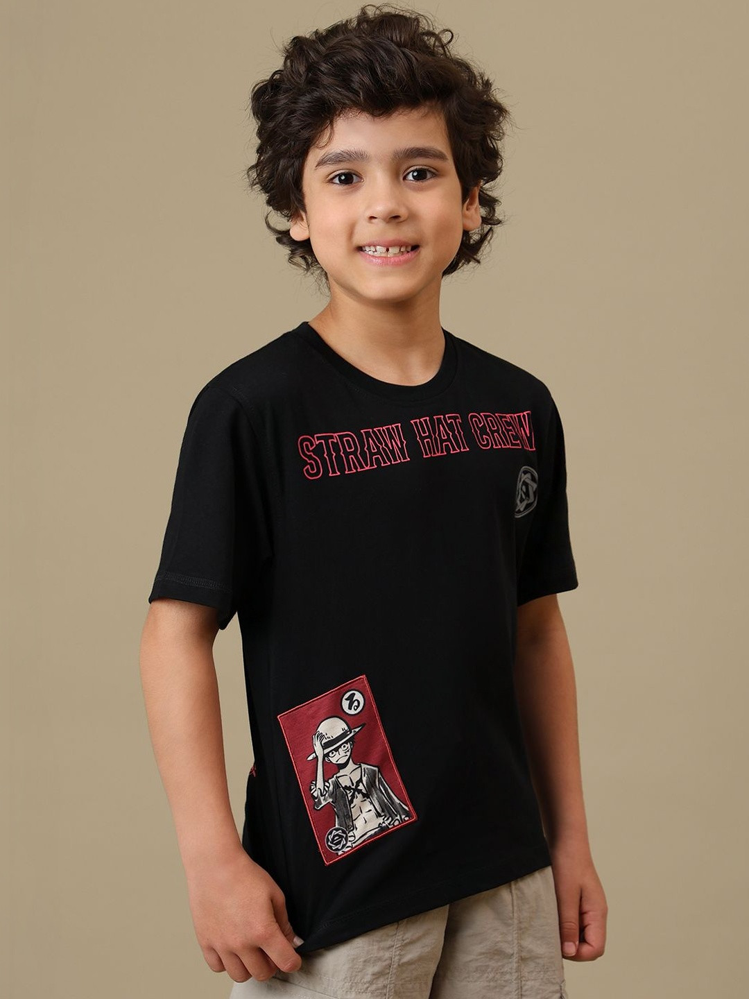 Kids Ville Boys One Piece Printed Cotton Round Neck Tshirts