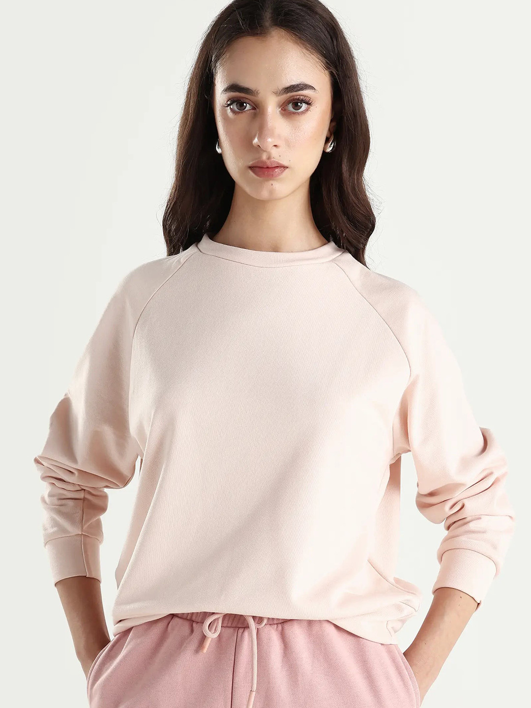ARTICALE Women Pink Sweatshirt
