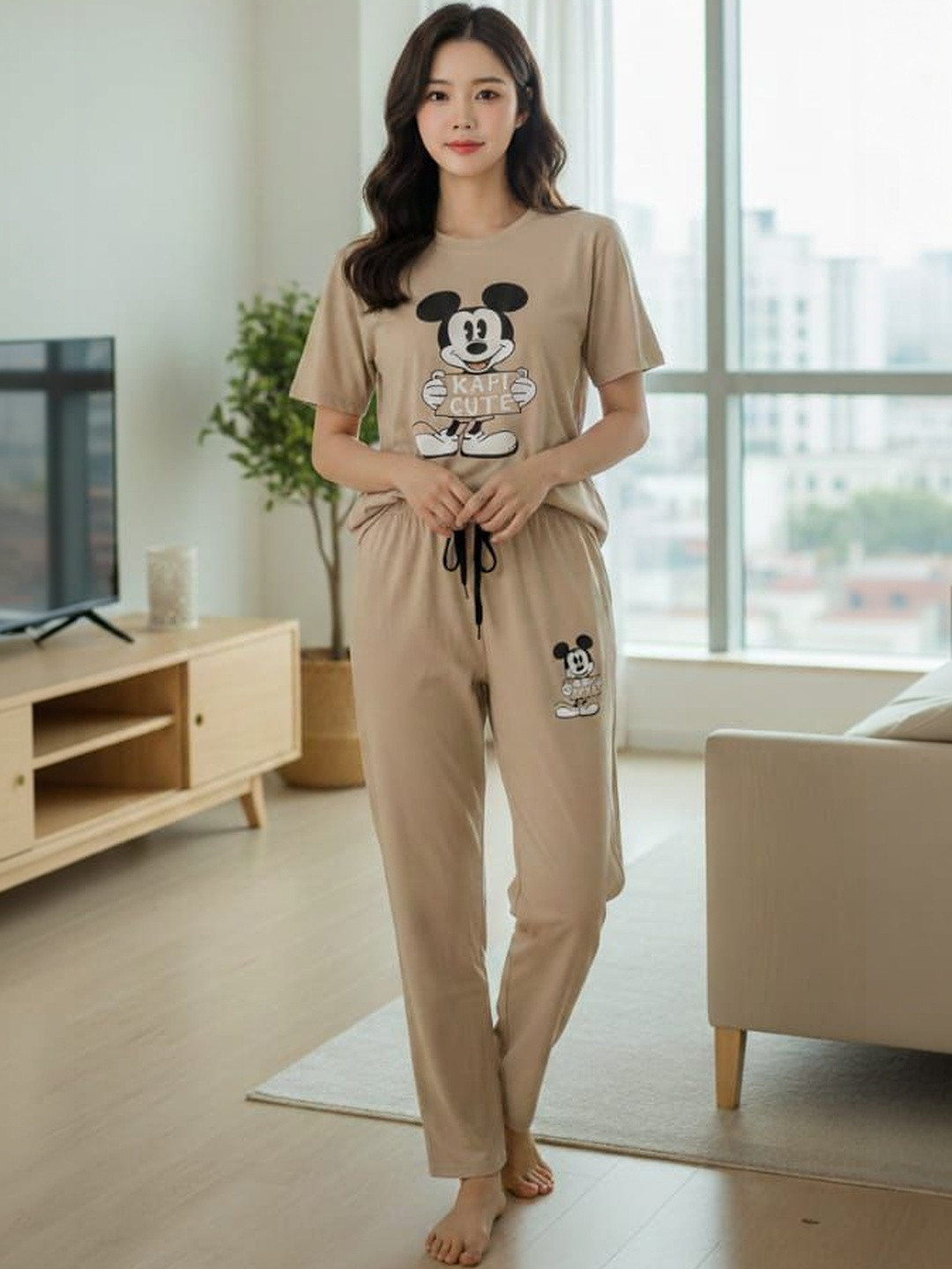 TIARA WORLD Women Printed Night suit