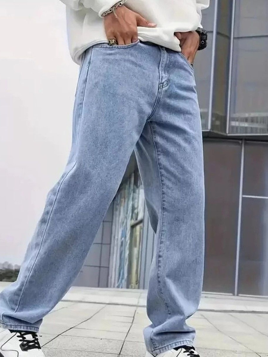 Veltick Men Bootcut Mid-Rise Jeans