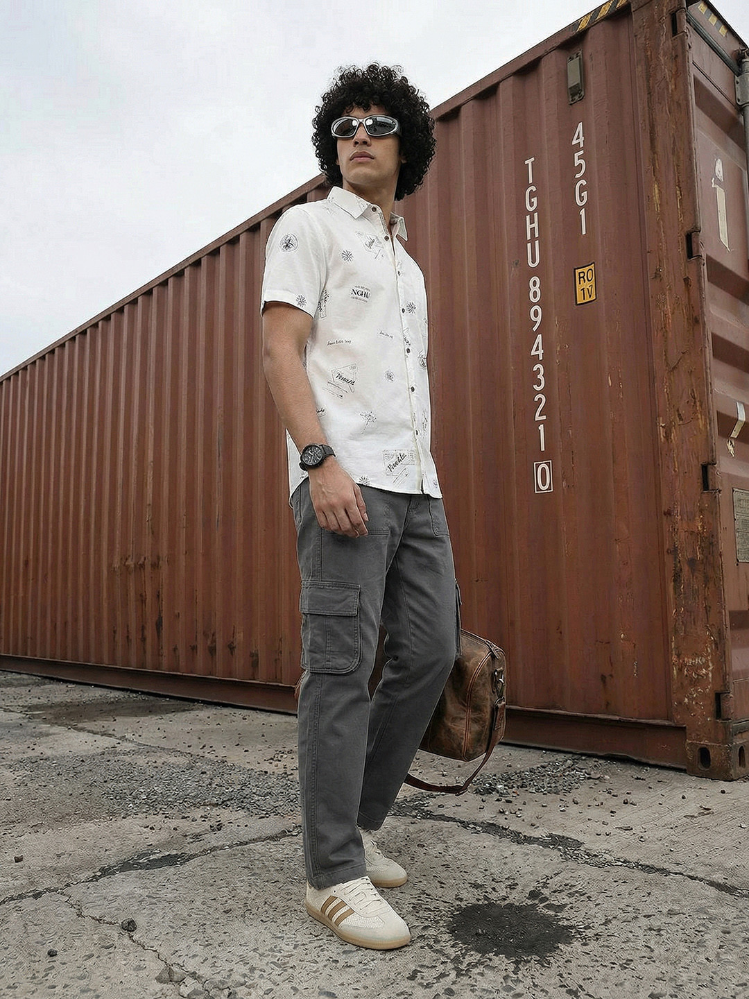 The Roadster Life Co. Printed Pure Cotton Relaxed Fit Casual Shirt