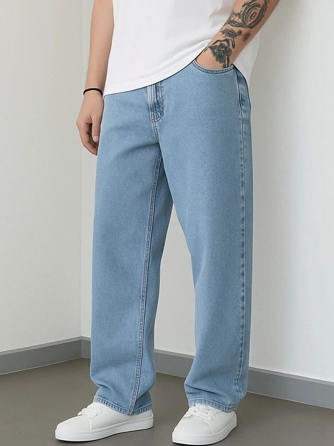 Veltick Men Bootcut Mid-Rise Jeans