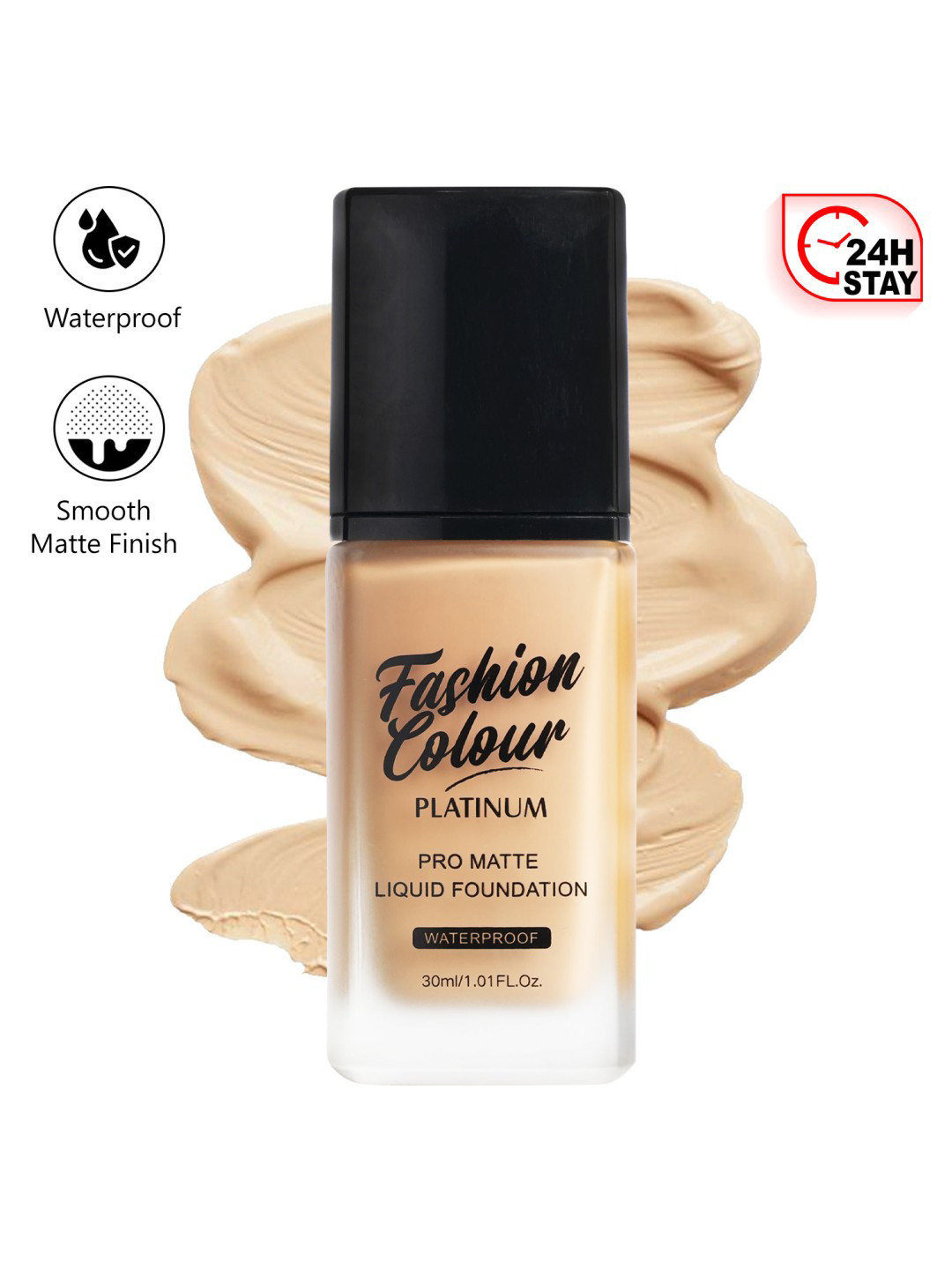 Fashion Colour Platinum Professional Use Pro Matte Liquid Foundation 30 ml - Light Beige