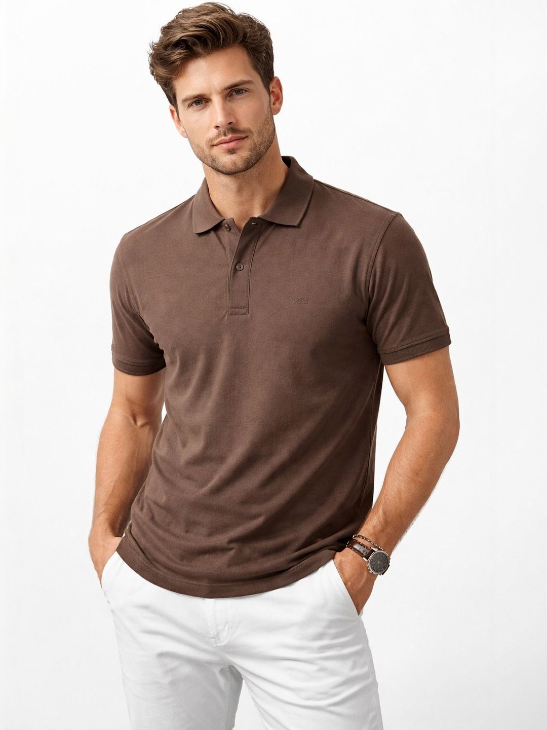 Mentor Men Polo Collar T-shirt