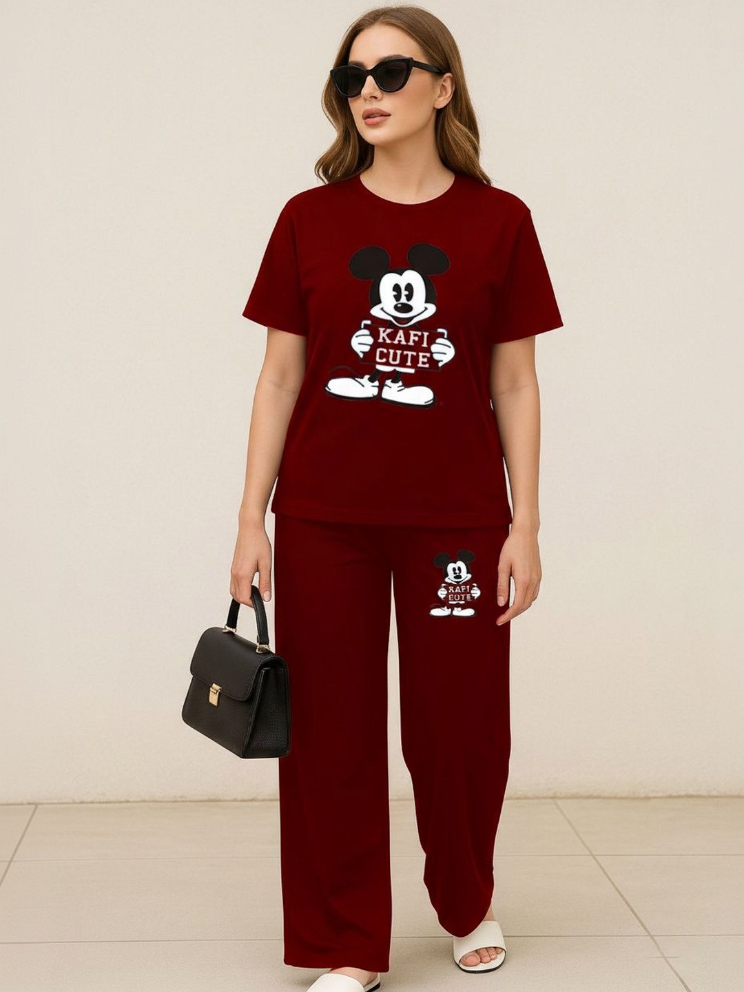 TIARA WORLD Women Printed Night suit