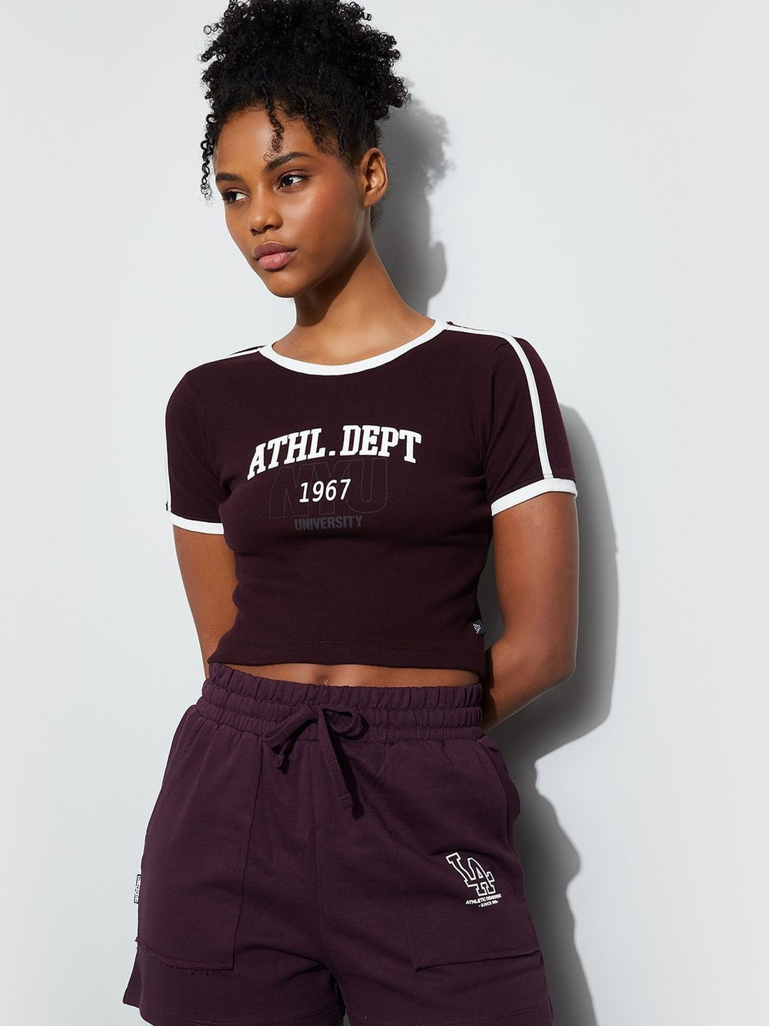 Kappa Women Printed Cotton T-shirt