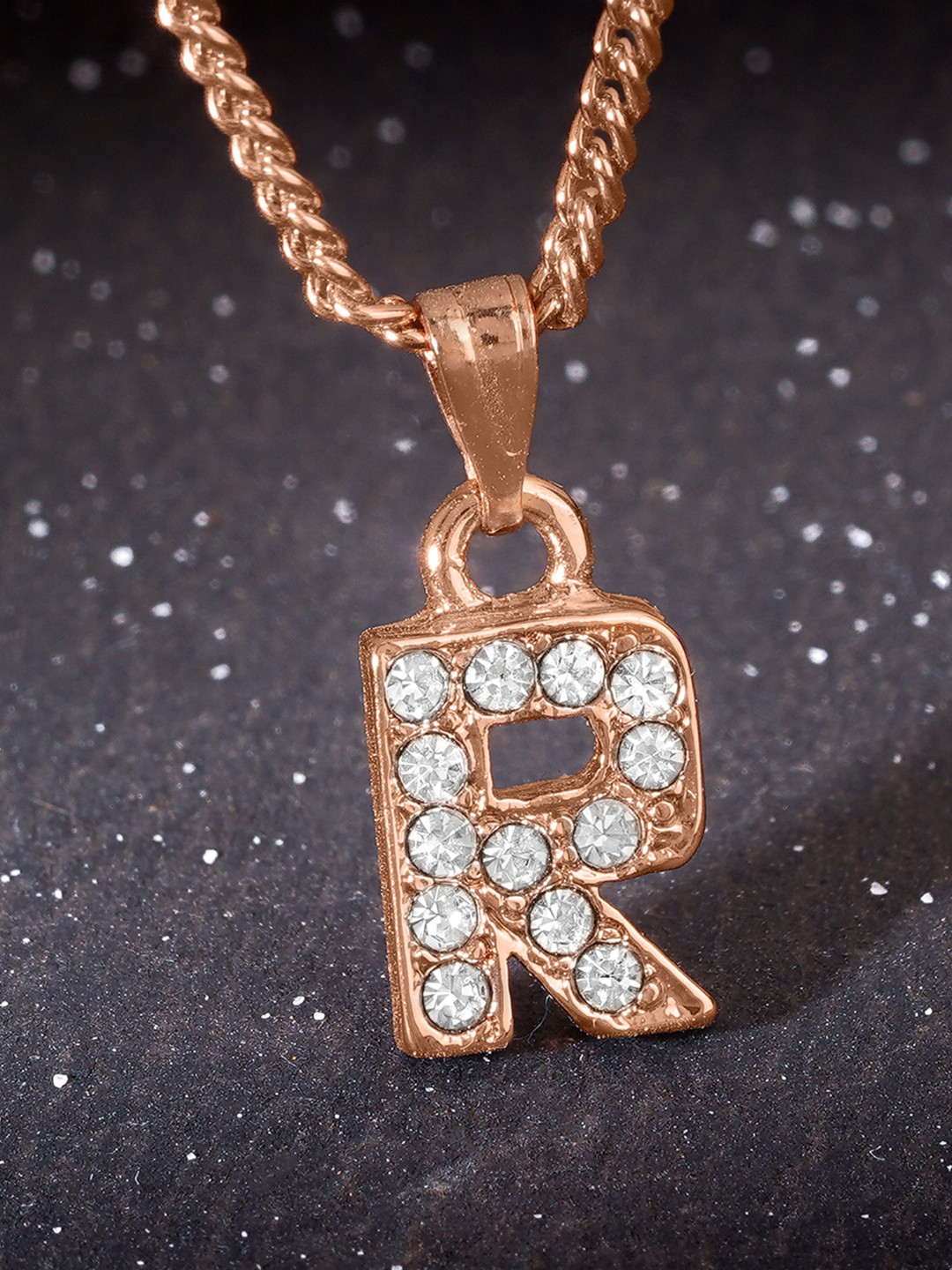 Estele Rose Gold-Plated Pendants with Chains