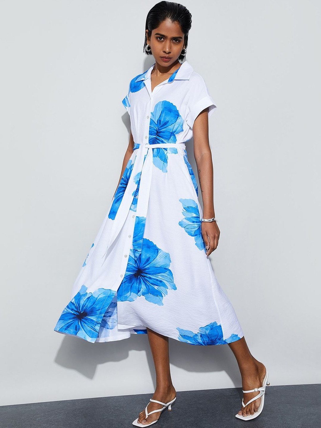 CODE by Lifestyle Print Midi Dress