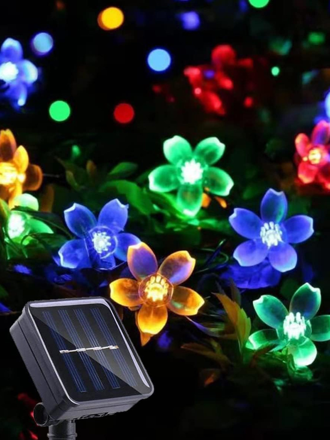 XERGY 30 LED Fairy String Solar Silicon Floral Waterproof Light
