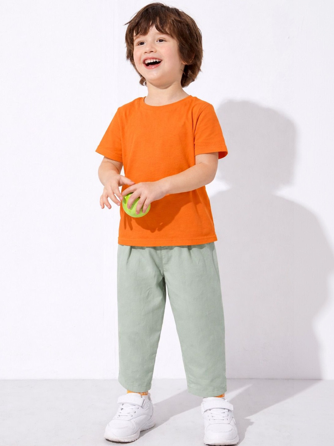 PockMAN Boys Round Neck Oversized Pure Cotton T-shirts