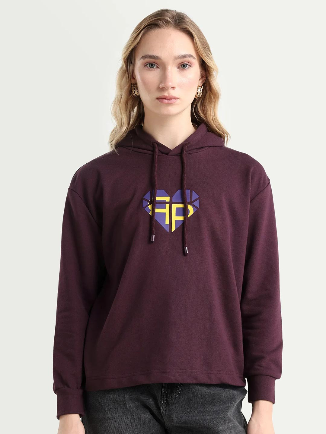 RAREISM Graphic Printed Hooded Sweatshirt