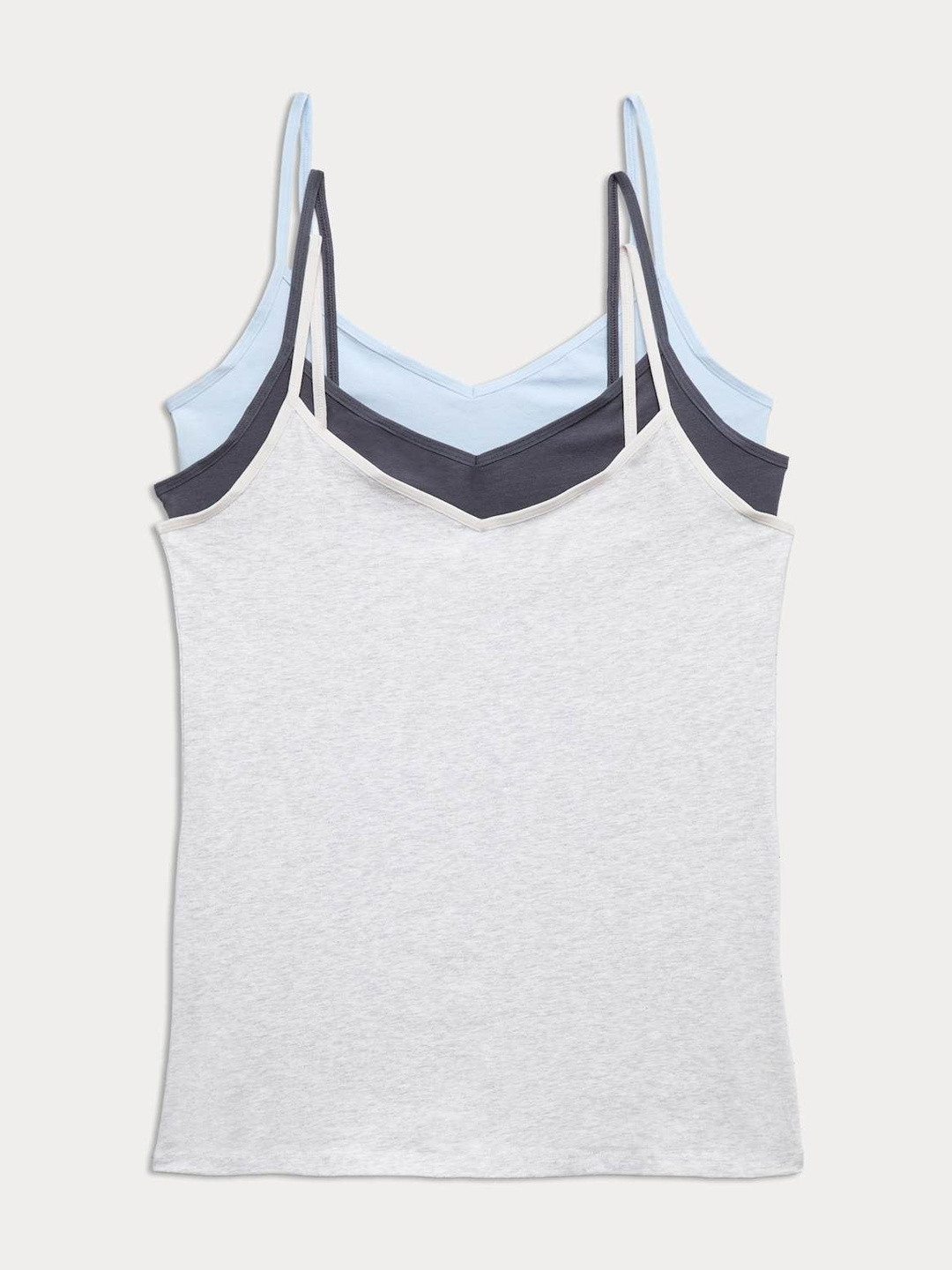 Marks & Spencer Pack of 3 Cotton Blend Innerwear Vests