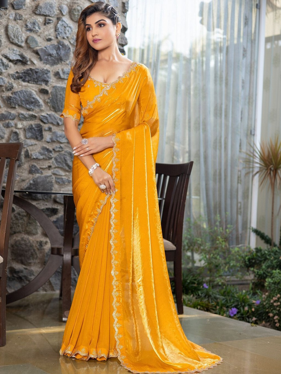 manokamna Satin Saree