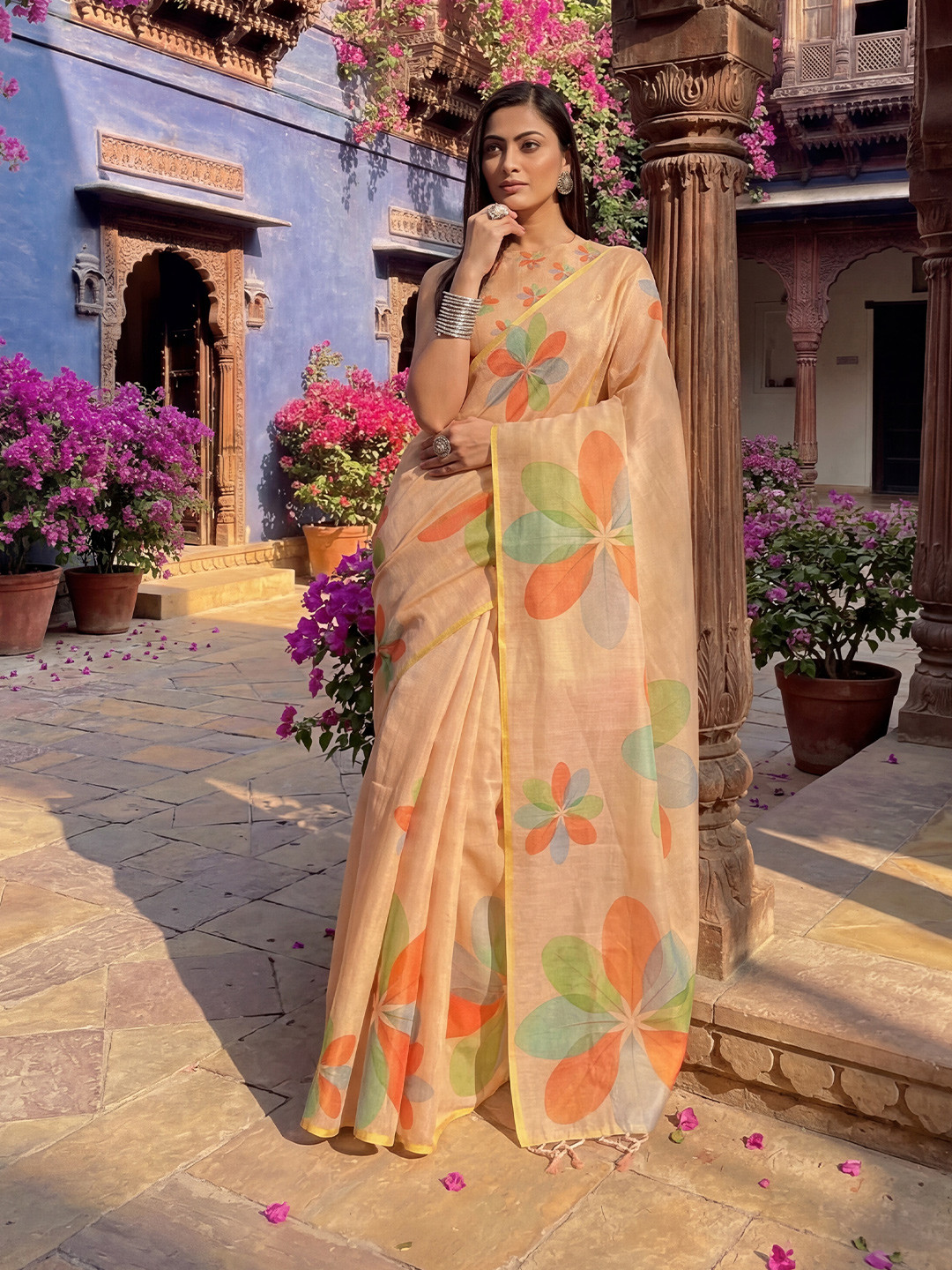 kasee Floral Organza Designer Saree