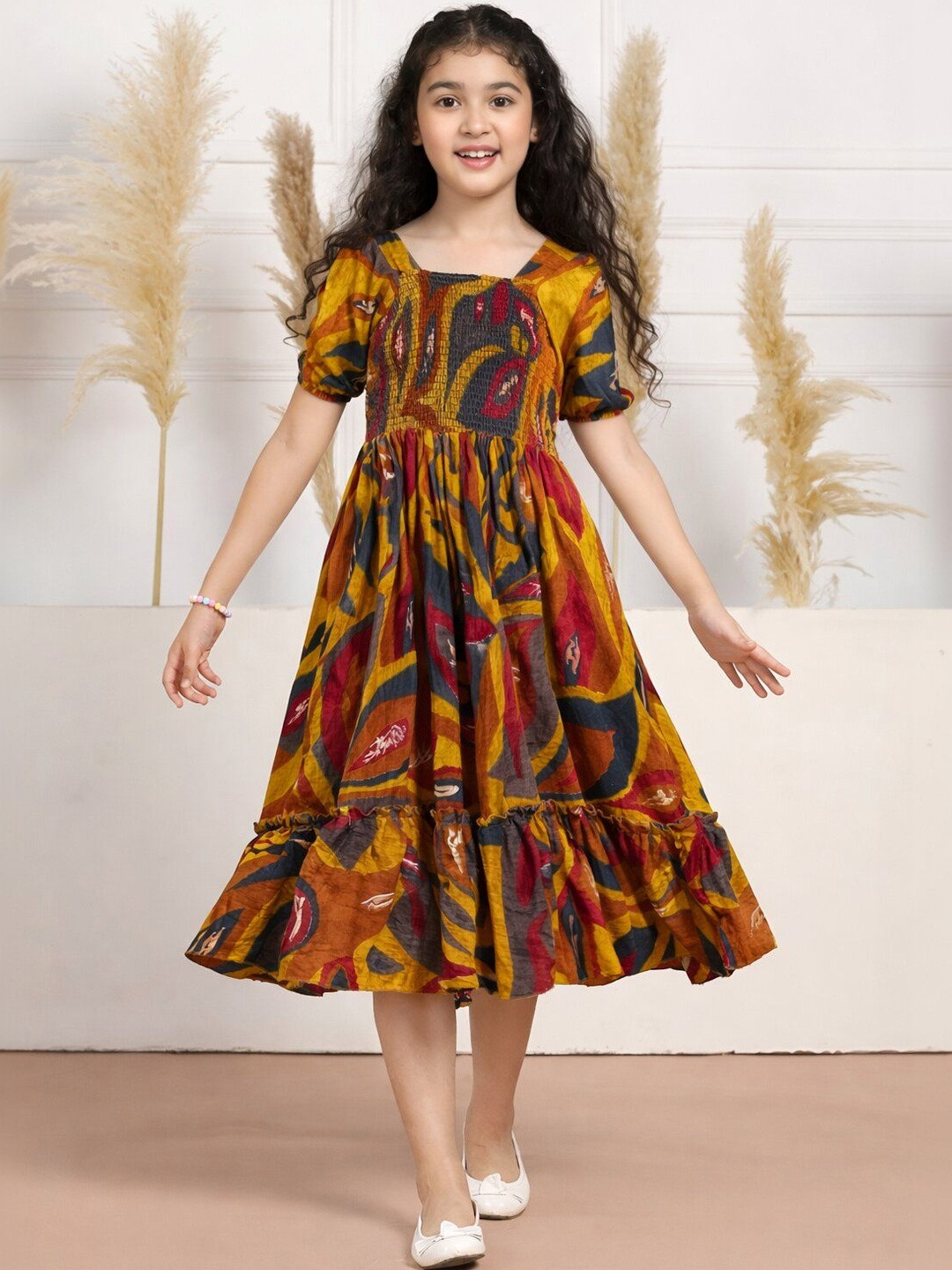PaheliRani Print Fit & Flare Dress