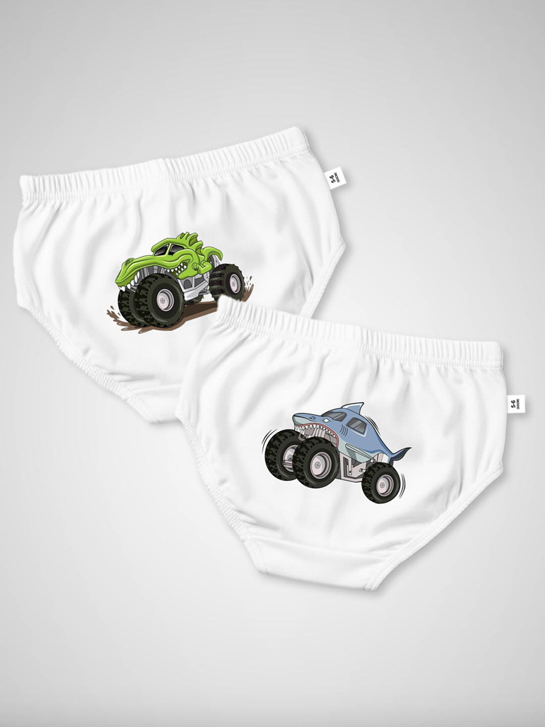 DOODLEBERRY Boys Pack of 2 Printed Cotton Core