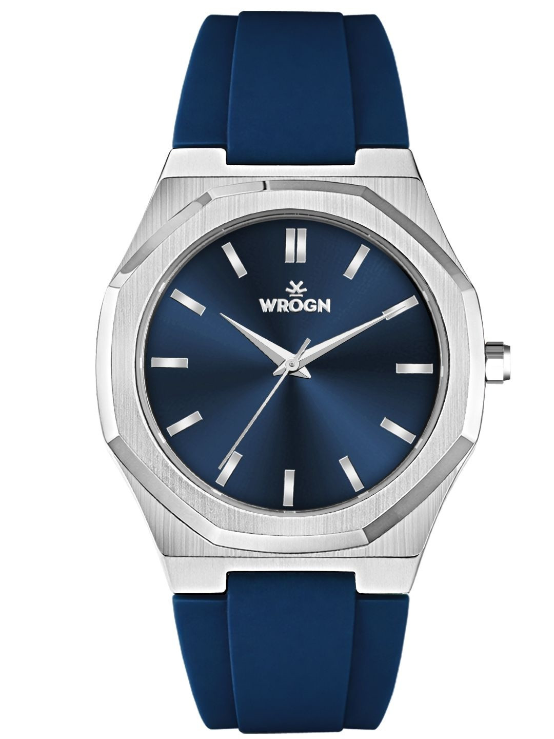 WROGN Men Brass Dial & Straps Analogue Reset Time Watch HOBWRG-CH789-SLBL