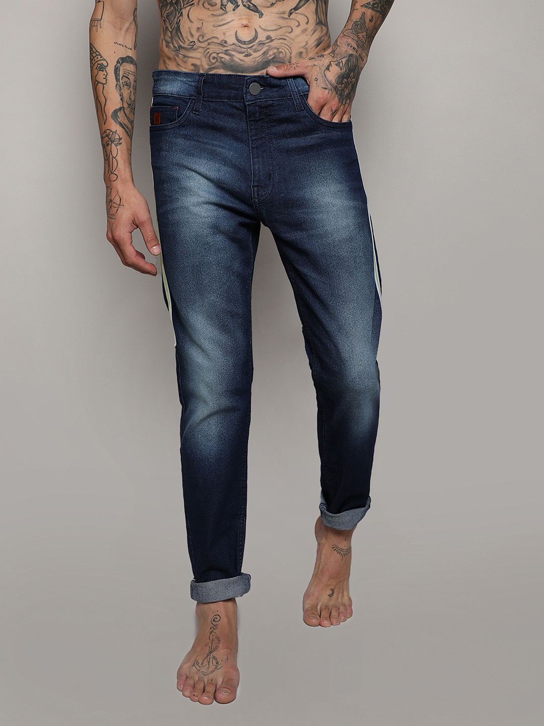 CAHOOT Men Comfort Regular Fit Mid-Rise Jeans