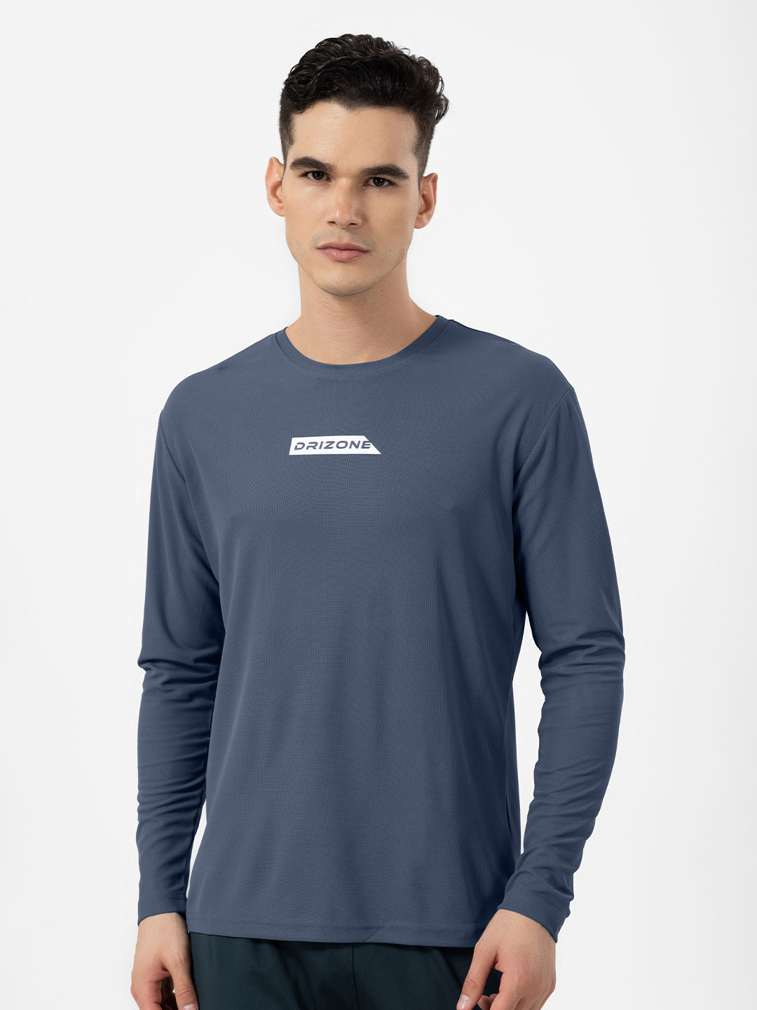 Drizone Men Brand Logo Printed Round Neck Tshirts