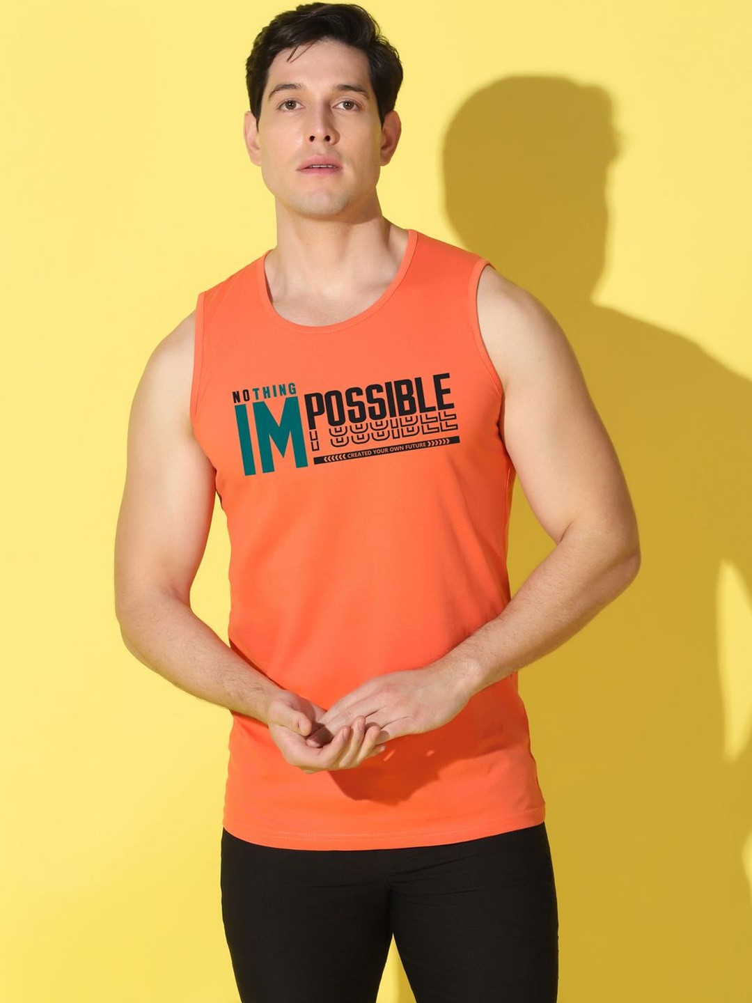 WOOSTRO Printed Assorted Cotton Gym Vest