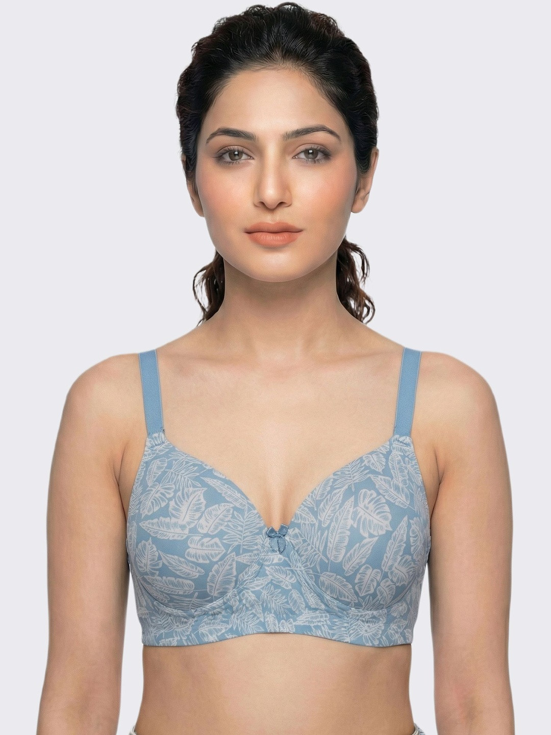 Invisi-Fit Polyamide Padded Full Coverage Bonded Printed Bra