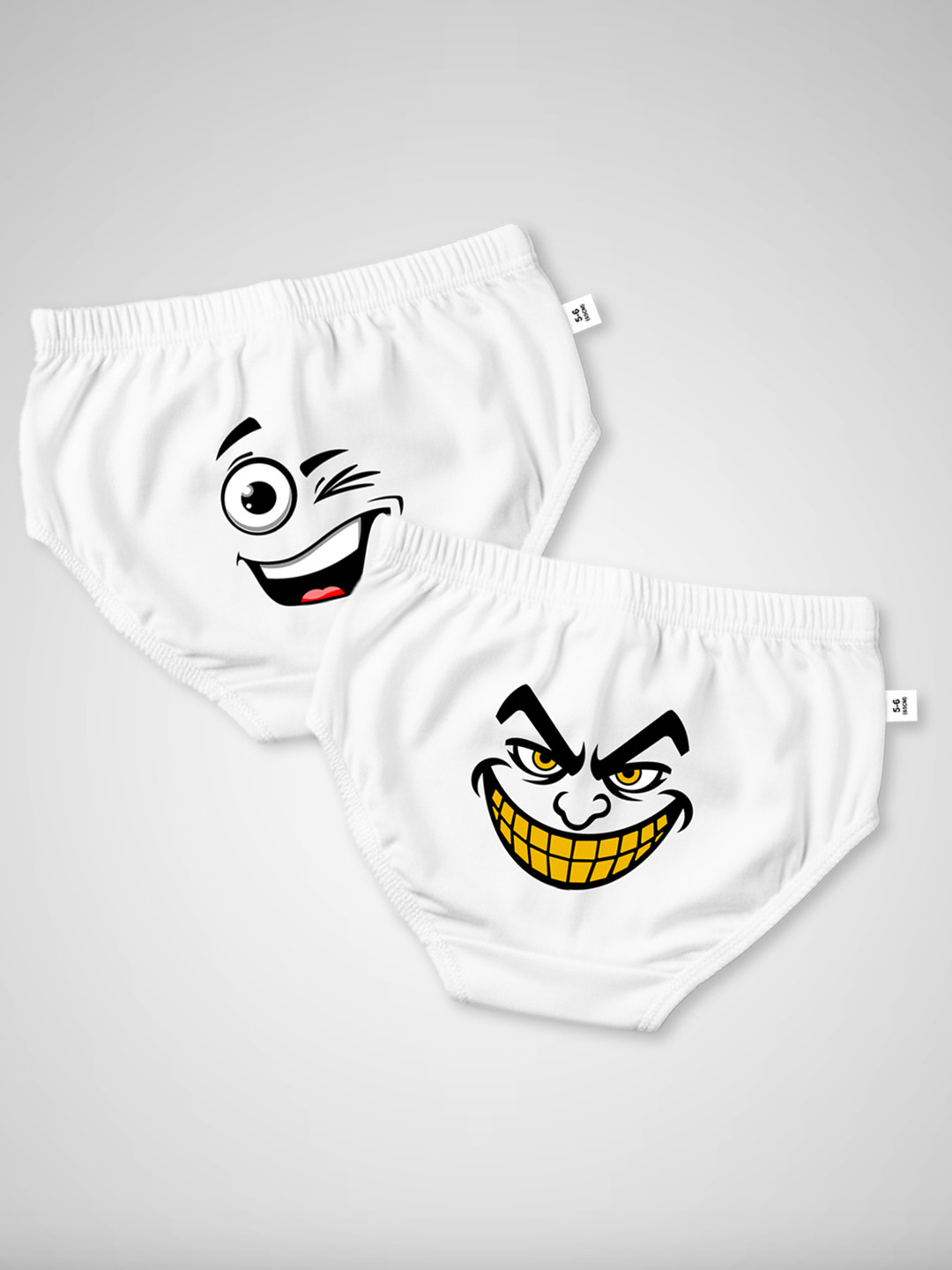 DOODLEBERRY Boys Pack of 2 Printed Anti Microbial Cotton Core