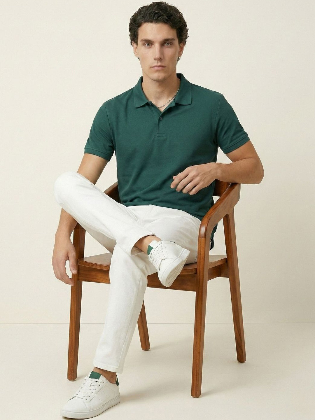 CLUB 44 Men Polo Collar T-shirt