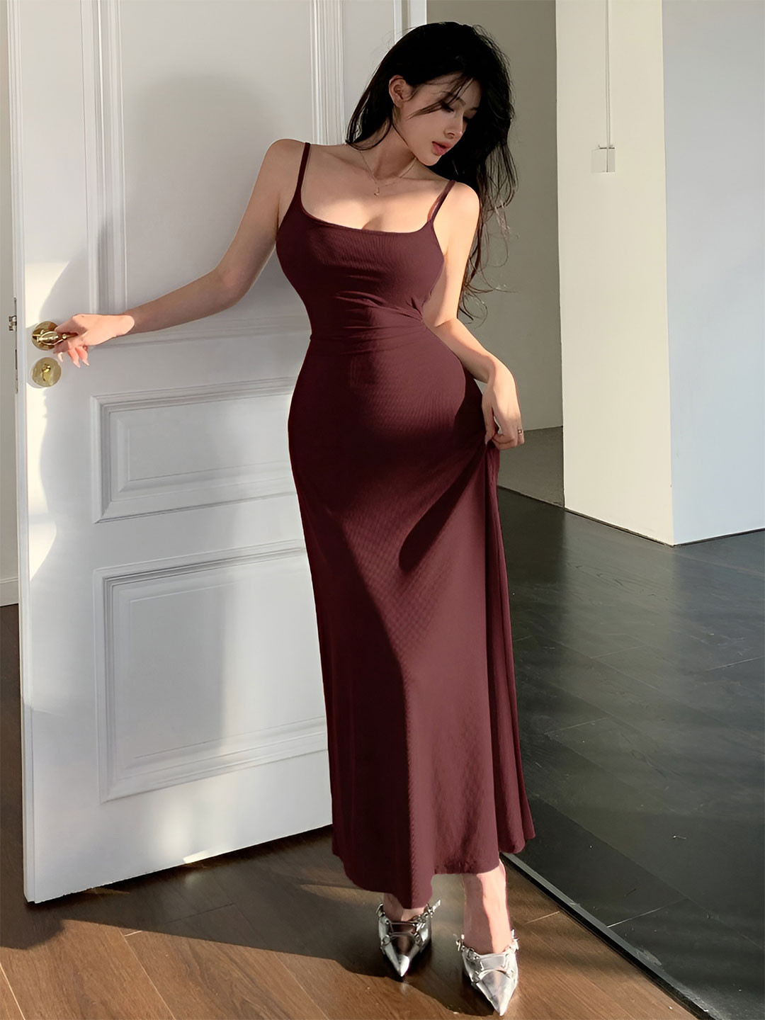 Fabverse Bodycon Maxi Dress