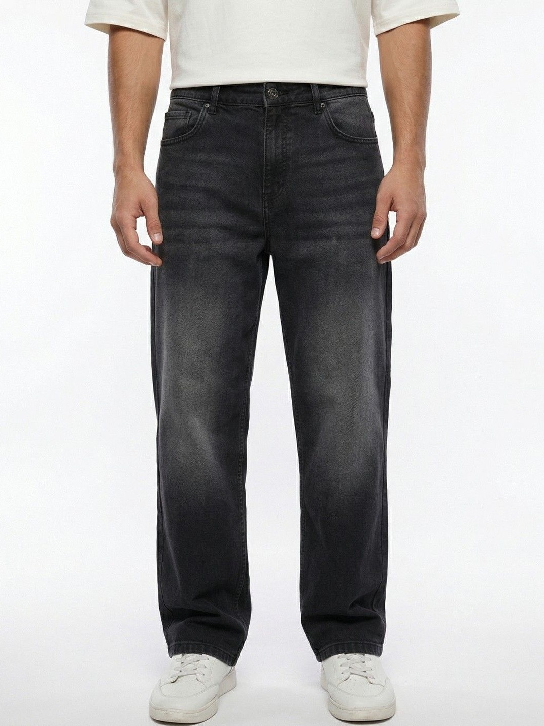 glitchez Men Relaxed Fit Mid-Rise Jeans